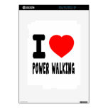 I Love Power Walking Decals For The iPad 2