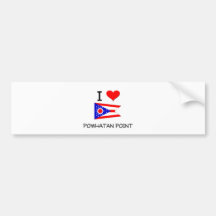 I Love Powhatan Point Ohio Bumper Stickers