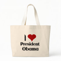 I Love President Obama bags