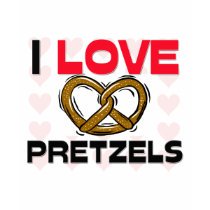 I Love Pretzels t-shirts