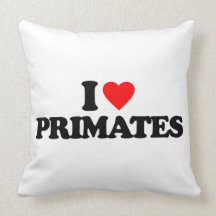 I LOVE PRIMATES PILLOWS