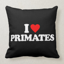 I LOVE PRIMATES PILLOWS