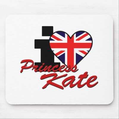 I Love Princess Kate Mouse Pads