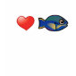 I Love Princess Parrotfish Ladies Basic T-Shirt