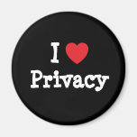 I love Privacy heart custom personalized Refrigerator Magnets