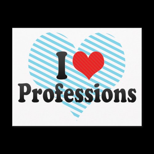 I Love Professions Post Cards