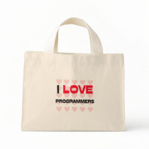 I LOVE PROGRAMMERS bags