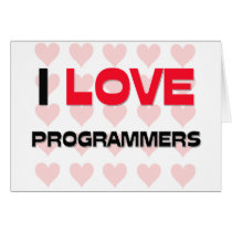 I LOVE PROGRAMMERS cards