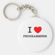 I Love Programmers Key Chain