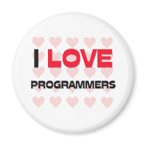 I LOVE PROGRAMMERS magnets