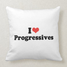 I LOVE PROGRESSIVES - .png Pillow