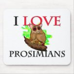 I Love Prosimians Mouse Mats