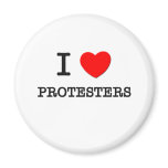 I Love Protesters Magnets