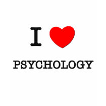 I Love PSYCHOLOGY t-shirts