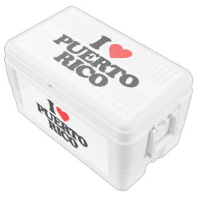 I LOVE PUERTO RICO IGLOO CHEST COOLER