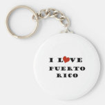 I Love  Puerto Rico Keychains