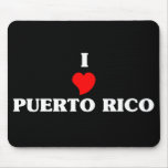I Love Puerto Rico Mouse Pad