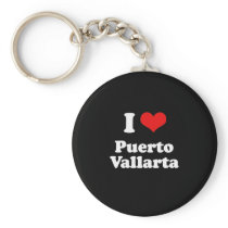 I Love Puerto Vallarta Tshirt White Tshirt Key Chain
