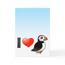 I Love Puffins Greeting Card