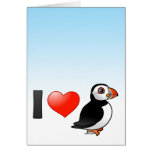 I Love Puffins Greeting Card