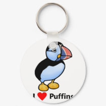 I love Puffins keychains