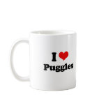 I Love Puggles mugs