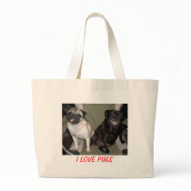 I LOVE PUGS BAGS