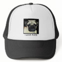 I LOVE PUGS hats