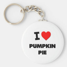 I Love Pumpkin Pie ( Food ) Key Chain