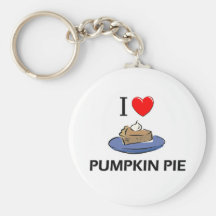 I Love Pumpkin Pie Keychain