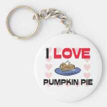 I Love Pumpkin Pie Keychains