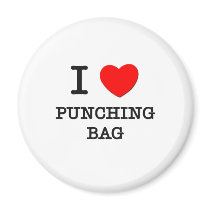 I Love Punching Bag Refrigerator Magnet