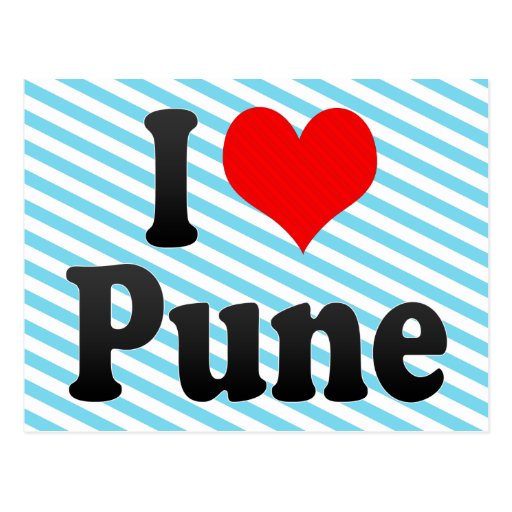 I Love Pune, India Postcard Zazzle