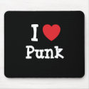I love Punk heart custom personalized mousepads by funnycustomtshirts I love Punk heart custom personalized mousepads