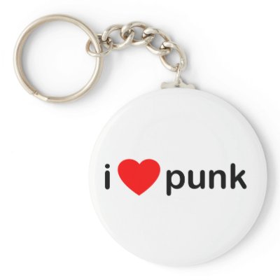 I Love Punk keychains