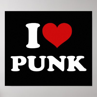 I Love Punk Poster