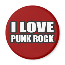 I LOVE PUNK ROCK for punk girls an guys magnets