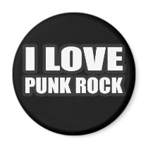I LOVE PUNK ROCK guys girls punk music magnets