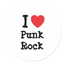 I love Punk Rock heart custom personalized stickers by funnycustomtshirts I love Punk Rock heart custom personalized stickers