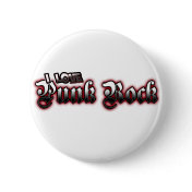 I Love PUNK ROCK Music Buttons