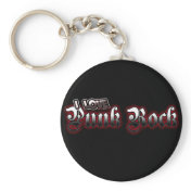 I Love PUNK ROCK Music Keychain I Love PUNK ROCK Music Keychain