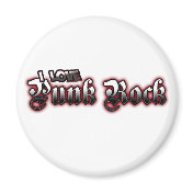 I Love PUNK ROCK Music Refrigerator Magnets I Love PUNK ROCK Music Refrigerator Magnets