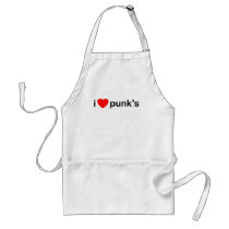 I Love Punks aprons by HOTDJGEAR I Love Punks aprons