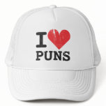 I Love Puns Trucker Hat