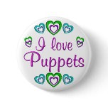 I Love Puppets Buttons