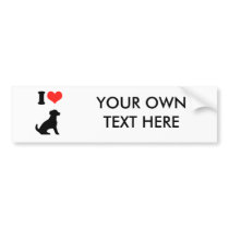 I Love Puppies Bumper Stickers