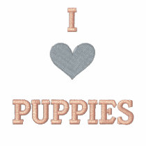 I LOVE PUPPIES embroidered shirts by dogiron I LOVE PUPPIES embroidered shirts