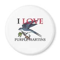 I Love Purple Martins magnets