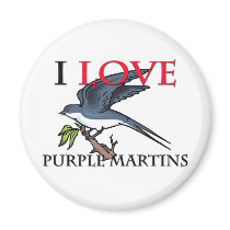I Love Purple Martins magnets