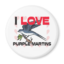 I Love Purple Martins magnets